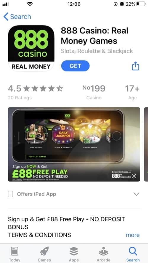 download and install a real money casino iPhone app