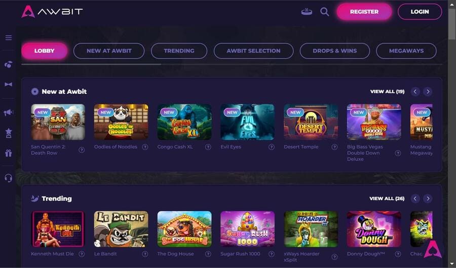 awbit casino games